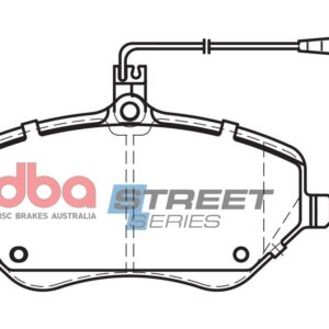 DBA SS sprednje zavorne ploščice za Peugeot 407, Peugeot 607