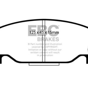 EBC Ultimax sprednje zavorne ploščice za Daihatsu Valera, Daihatsu Gran Move