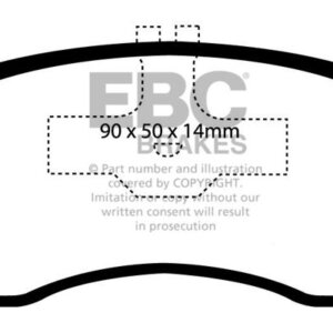 EBC Ultimax sprednje zavorne ploščice za Daihatsu Cuore