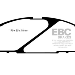 EBC Ultimax sprednje zavorne ploščice za Nissan Patrol