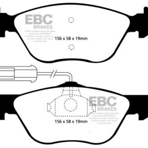EBC Ultimax sprednje zavorne ploščice za Alfa Romeo 156, FIAT Coupe