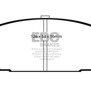 EBC Ultimax sprednje zavorne ploščice za Mazda 323