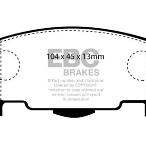 EBC Ultimax sprednje zavorne ploščice za Daihatsu Move