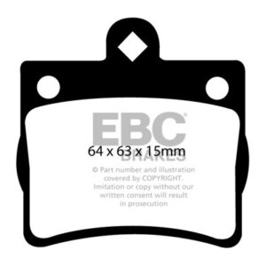 EBC Ultimax zadnje zavorne ploščice za Mercedes-Benz C-Class