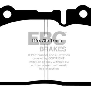 EBC Ultimax sprednje zavorne ploščice za Lexus LS