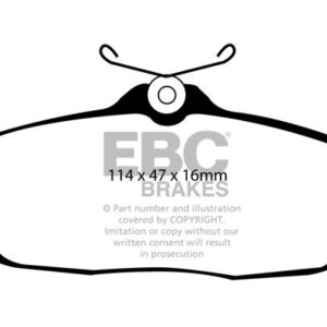 EBC Ultimax zadnje zavorne ploščice za Ford Thunderbird, Dodge Viper