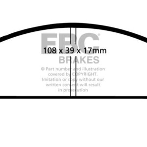 EBC Ultimax sprednje zavorne ploščice za Fiat Fiorino, Fiat 125