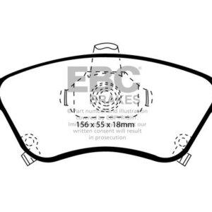 EBC Ultimax sprednje zavorne ploščice za Toyota Avensis