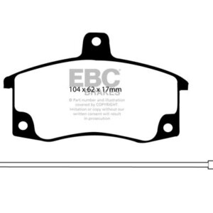 EBC Ultimax sprednje zavorne ploščice za Lada Kalina, Lada Priora