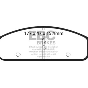EBC Ultimax sprednje zavorne ploščice za Chrysler Sebring
