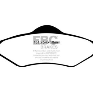 EBC Ultimax sprednje zavorne ploščice za Ford Fiesta, Ford KA