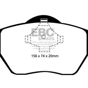 EBC Ultimax sprednje zavorne ploščice za VW Golf, Audi A3