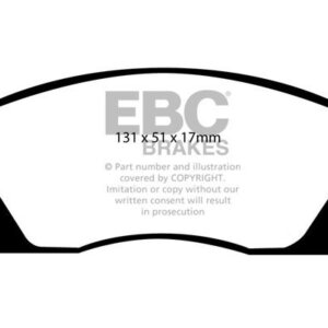 EBC Ultimax sprednje zavorne ploščice za Opel Combo