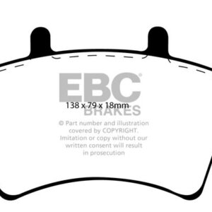 EBC Ultimax sprednje zavorne ploščice za Nissan Interstar, Opel Movano