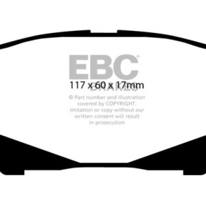 EBC Ultimax sprednje zavorne ploščice za Toyota Previa
