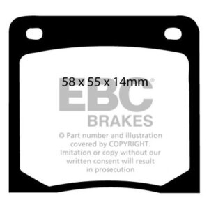 EBC Ultimax sprednje zavorne ploščice za Nissan Cherry, Nissan Sunny