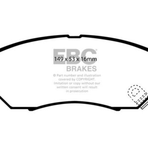 EBC Ultimax sprednje zavorne ploščice za Kia Retona, Kia Sportage