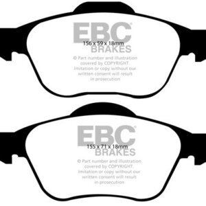 EBC Ultimax sprednje zavorne ploščice za Toyota Avensis