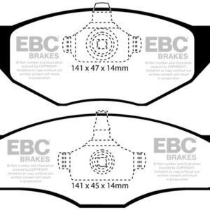 EBC Ultimax sprednje zavorne ploščice za VW Lupo