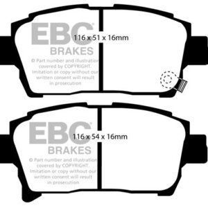 EBC Ultimax sprednje zavorne ploščice za Toyota Prius