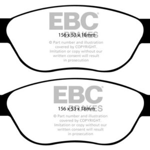 EBC Ultimax sprednje zavorne ploščice za FIAT Punto