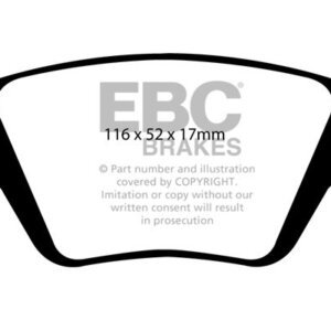 EBC Ultimax zadnje zavorne ploščice za Renault Kangoo, Renault Kangoo Express