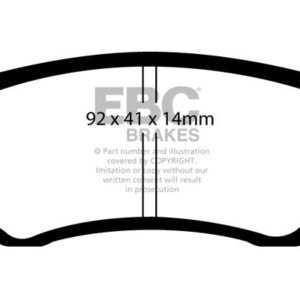 EBC Ultimax zadnje zavorne ploščice za Hyundai i10, KIA Picanto