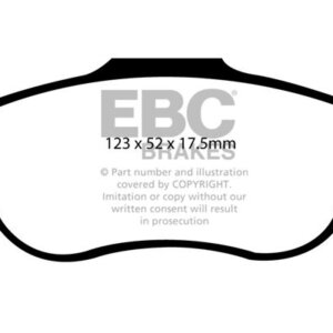 EBC Ultimax sprednje zavorne ploščice za FIAT Panda
