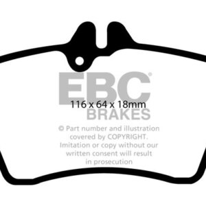 EBC Ultimax sprednje zavorne ploščice za Mercedes-Benz A-Class, Mercedes-Benz B-Class