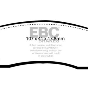 EBC Ultimax zadnje zavorne ploščice za Cadillac Allante