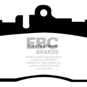 EBC Ultimax sprednje zavorne ploščice za Lexus LS