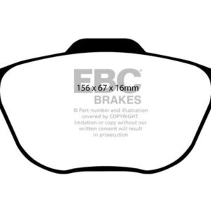 EBC Ultimax sprednje zavorne ploščice za Ford Fiesta, Ford Focus