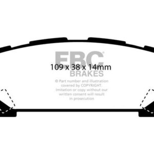 EBC Ultimax zadnje zavorne ploščice za Subaru Forester, Subaru Impreza