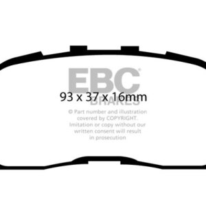 EBC Ultimax zadnje zavorne ploščice za Toyota Camry