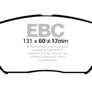 EBC Ultimax sprednje zavorne ploščice za Hyundai Grandeur, Hyundai Tucson