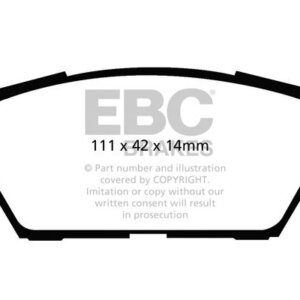 EBC Ultimax zadnje zavorne ploščice za Ford Fusion, Mazda 6