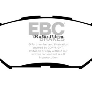 EBC Ultimax sprednje zavorne ploščice za Toyota Corolla, Toyota Urban Cruiser