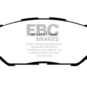 EBC Ultimax sprednje zavorne ploščice za Toyota RAV4, Toyota Auris