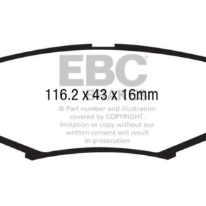 EBC Ultimax zadnje zavorne ploščice za Jeep Cherokee, Jeep Wrangler