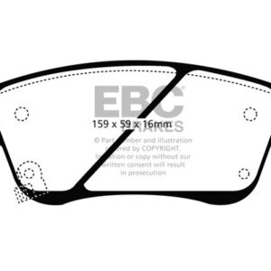 EBC Ultimax sprednje zavorne ploščice za Infiniti Q60, Infiniti G