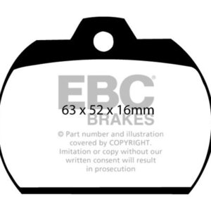 EBC Ultimax sprednje zavorne ploščice za VW Karmann Ghia, VW Kaefer