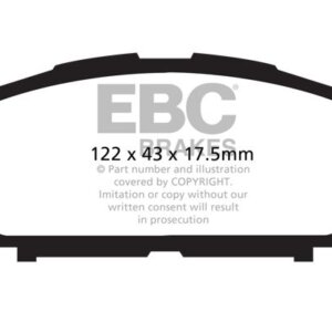 EBC Ultimax sprednje zavorne ploščice za Toyota Yaris