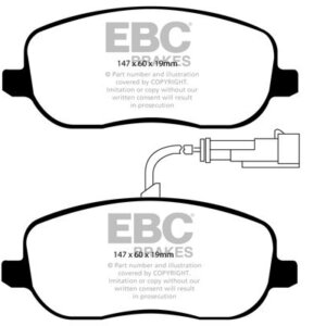 EBC Ultimax sprednje zavorne ploščice za FIAT Croma