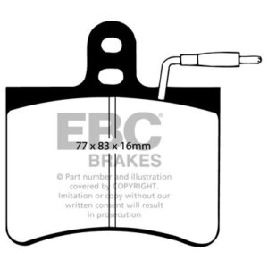 EBC Ultimax sprednje zavorne ploščice za Citroën Ami, Citroën GS