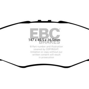 EBC Ultimax sprednje zavorne ploščice za Toyota Hilux