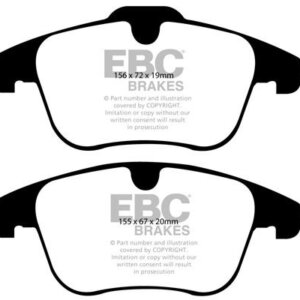 EBC Ultimax sprednje zavorne ploščice za Land Rover Freelander, Land Rover Range Rover Evoque