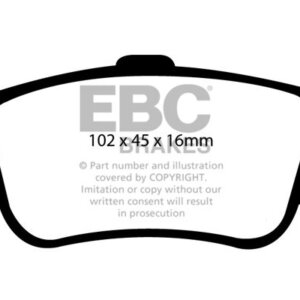 EBC Ultimax zadnje zavorne ploščice za Toyota Corolla, Toyota Auris