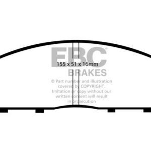 EBC Ultimax sprednje zavorne ploščice za Mitsubishi L200, FIAT Fullback