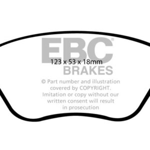 EBC Ultimax sprednje zavorne ploščice za Opel Adam