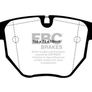 EBC Greenstuff 2000 sprednje zavorne ploščice za BMW 5, BMW 7